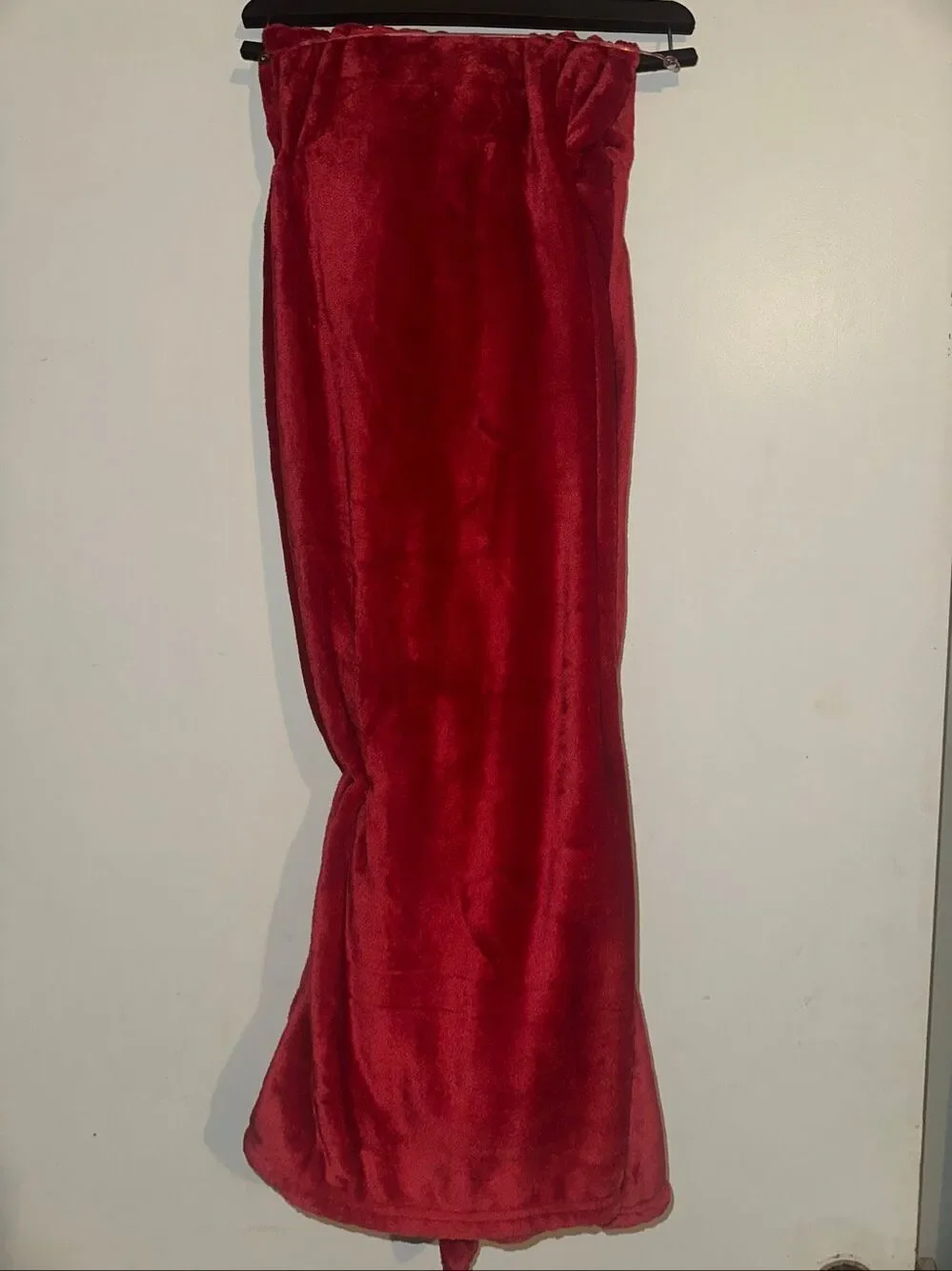 Christmas Deep Red Luxury velvet Plush Throw Blanket Christmas 50 x 70